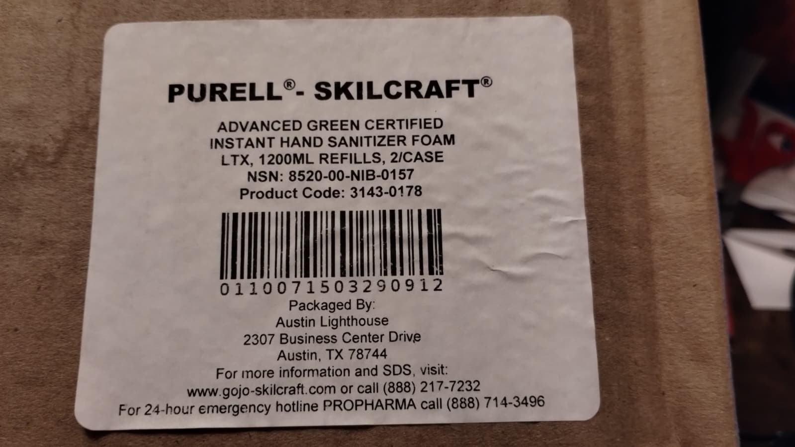 Purell Advanced Instant Hand Sanitizer Foam – 1,200 mL Refill – 2 Pk 3143-0178