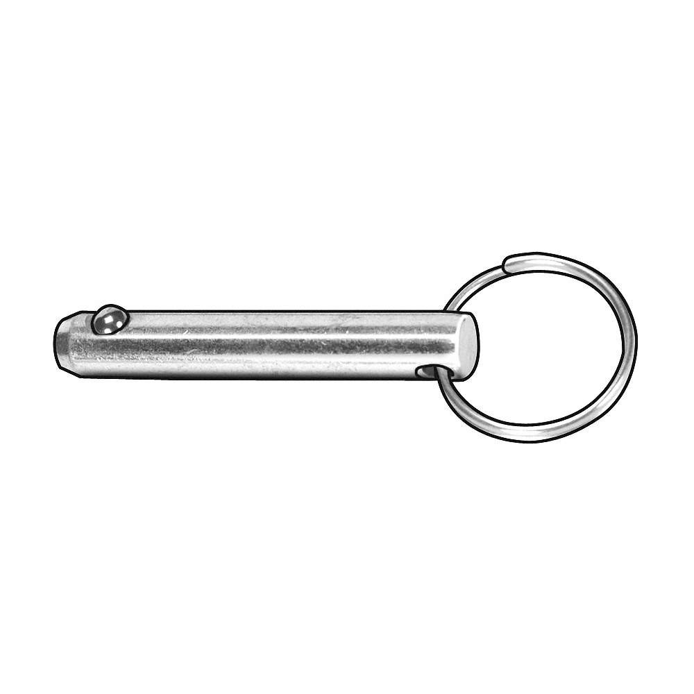 GRAINGER APPROVED 30-01 Ring Pin,Detent,3/16×1 In,PK10 3HLJ7