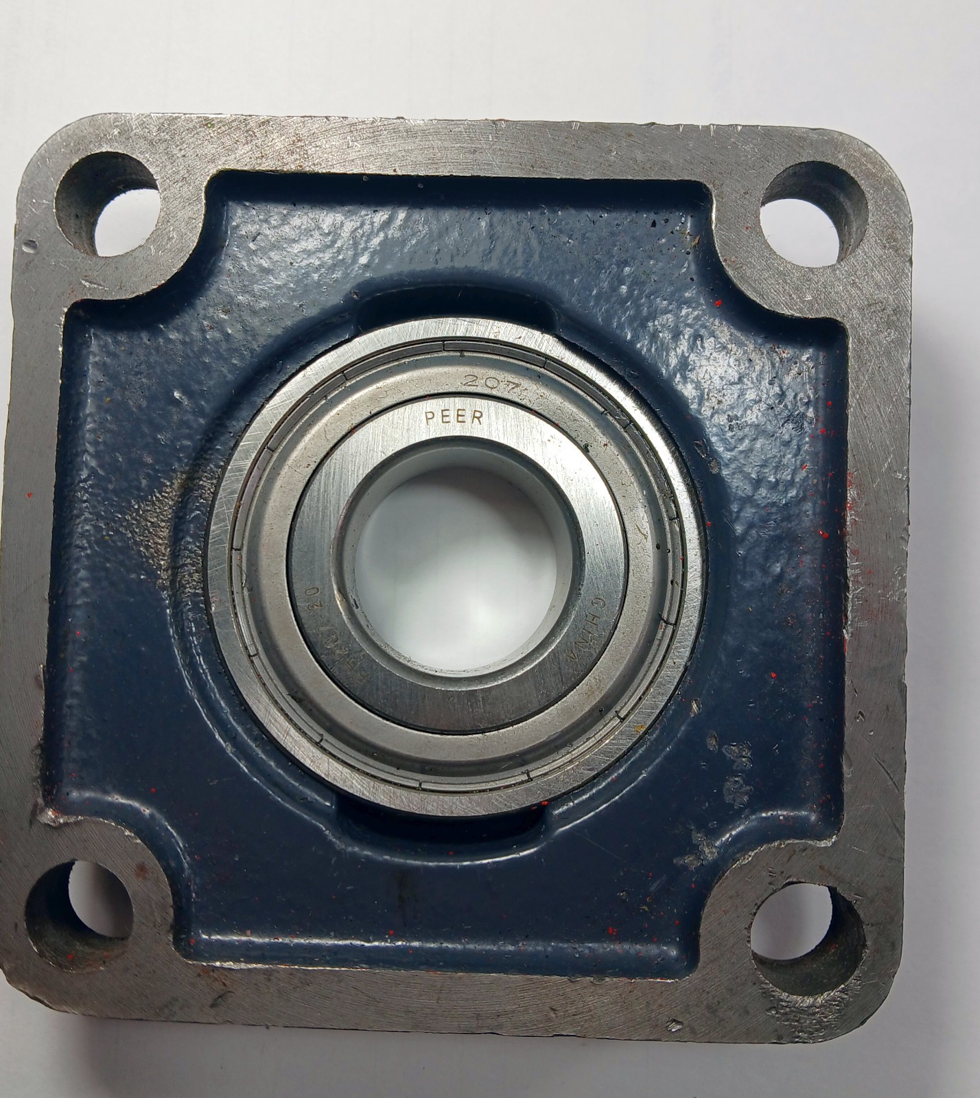 1 NEW PEER FHF207-20 4 BOLT FLANGE MOUNT BALL BEARING NNB ***MAKE OFFER***