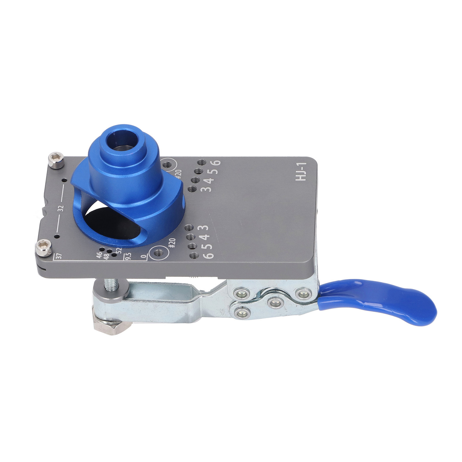 Multifunctional Aluminum Alloy Hinge Hole Drilling Jig for Woodworking