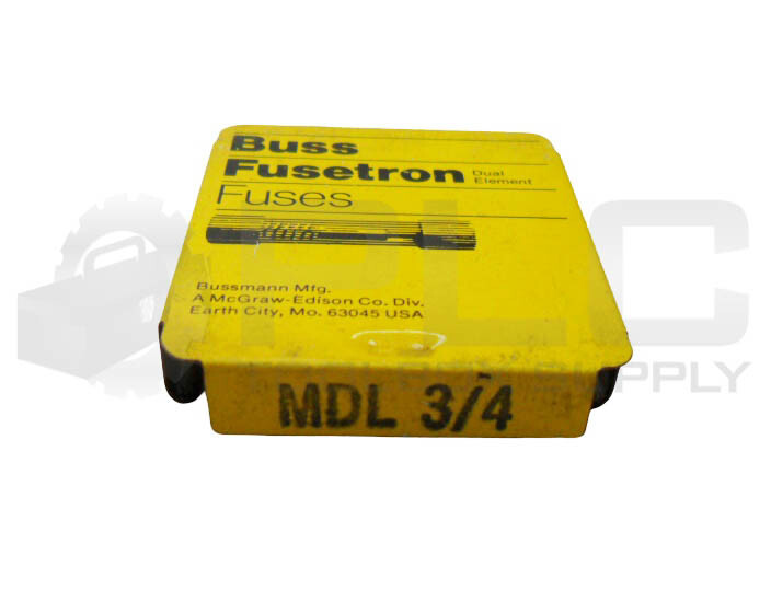 LOT OF 7 NEW BOX OF 5 BUSSMANN MDL 3/4 DUAL ELEMENT FUSE 3/4A 250VAC TOTAL 35