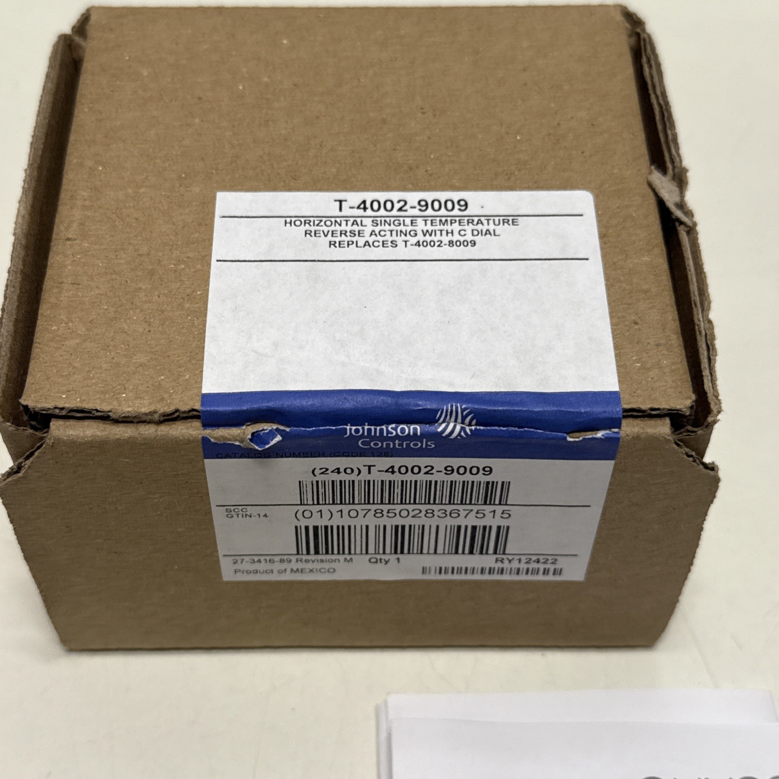 JOHNSON CONTROLS T-4002-9009 THERMOSTAT