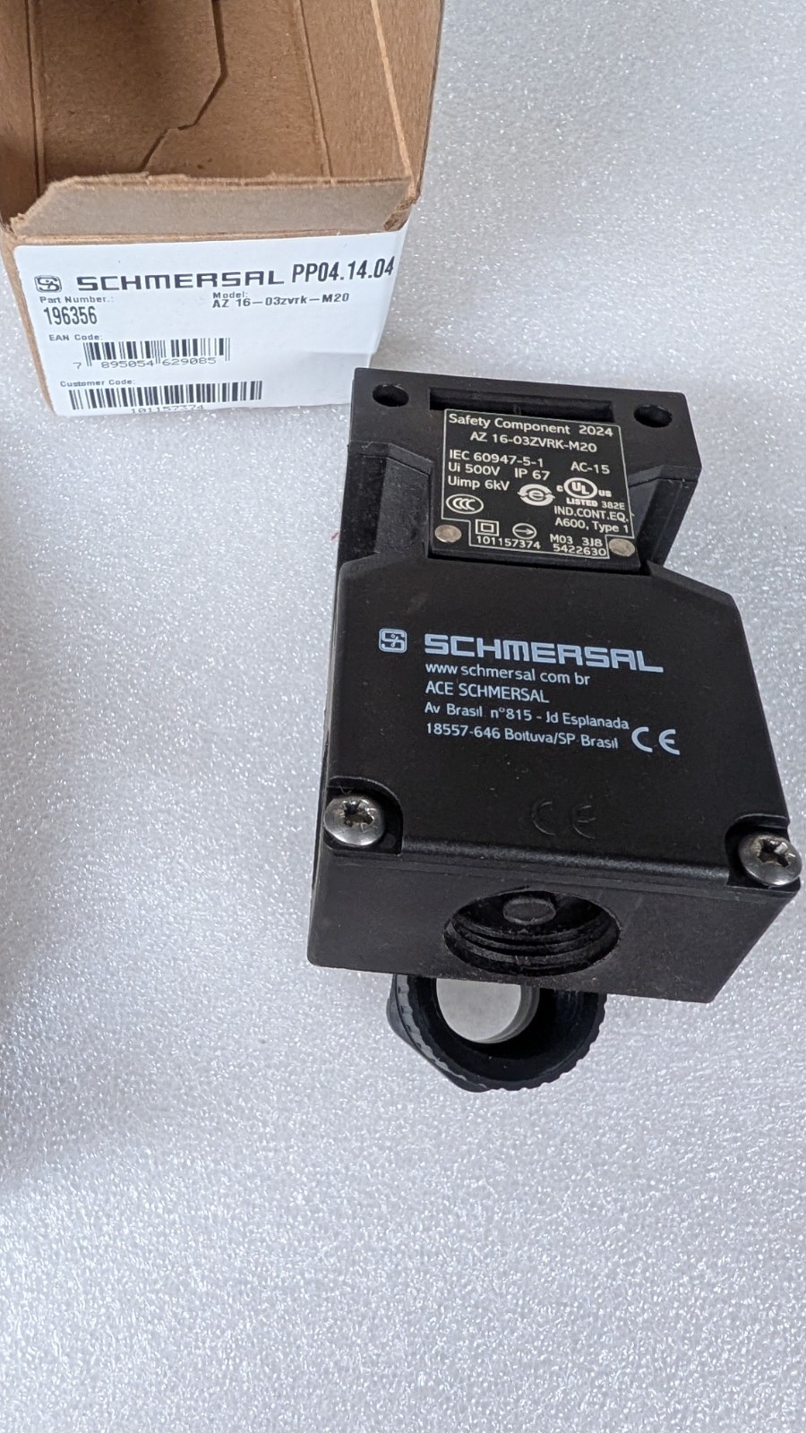 Schmersal Safety Interlock Switch AZ 16-03ZVRK-M20 / 196356 ITEM:101157374