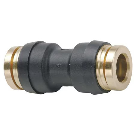 Parker 32Ptc-4 Fitting, Straight, Composite, Push-Fit 1/4 In, 1/4 In, Pk10