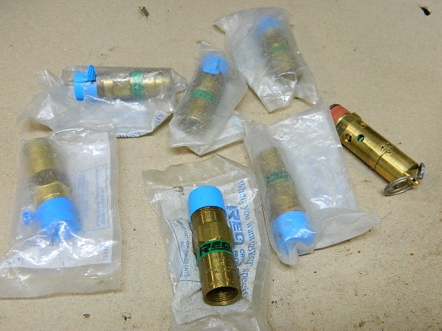 Rego 1″ Brass Tank Connector PRV9434T Pneumatic Pressure Relief Valve 6pcs NEW