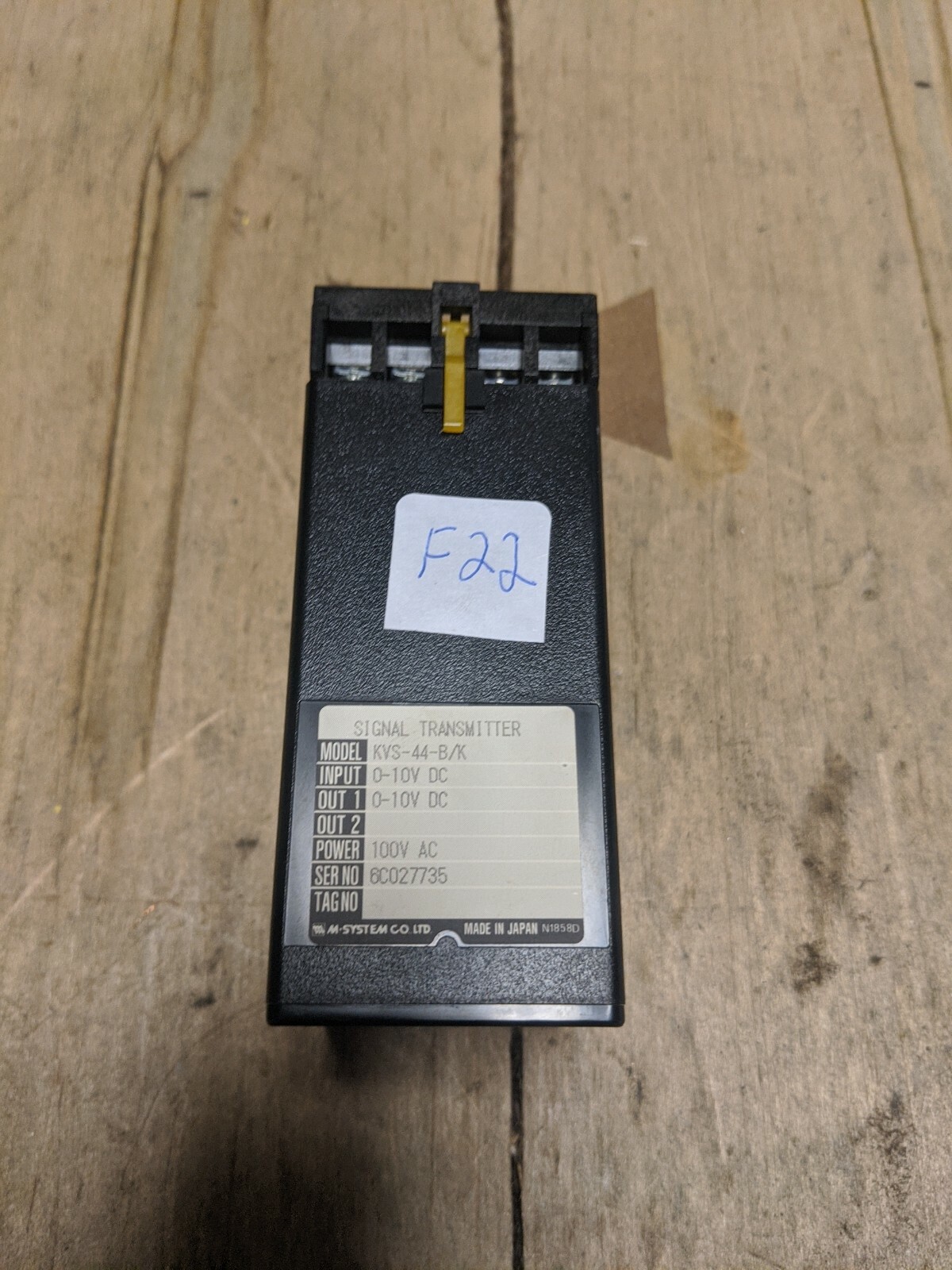 M SYSTEM KVS-44-B/K K-Unit Signal Conditioner W/Base