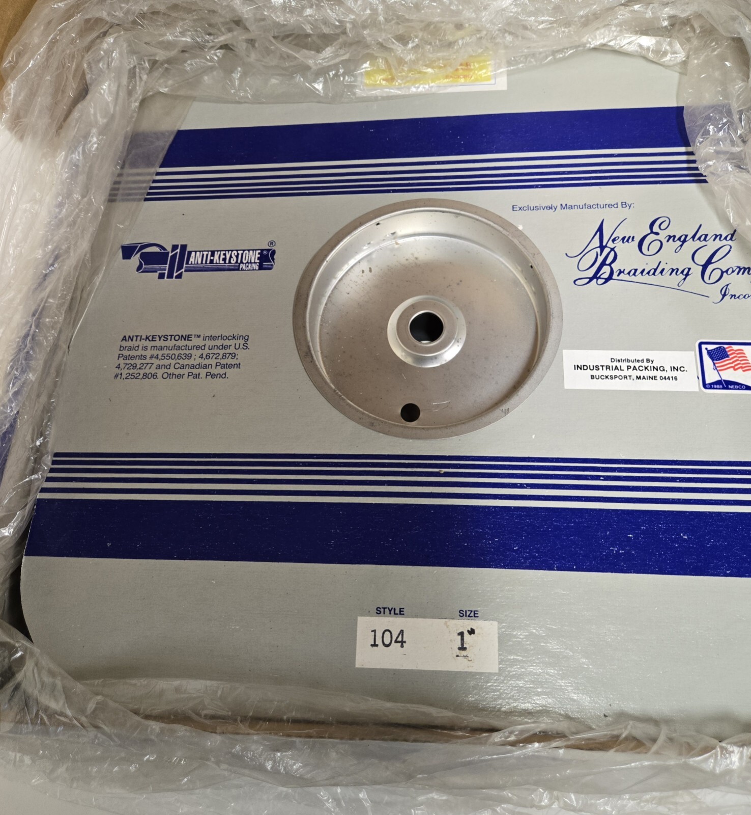 NEW ENGLAND BRAIDING COMPANY ROPE TYPE #104, 1″ 15-10LBS.