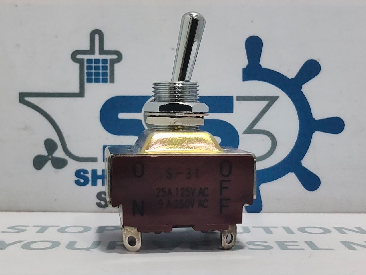 Nikkai S-31 Toggle Switch D-42821-1 25A 125V.AC 9A 250V.AC (Lot of 2 Pcs)