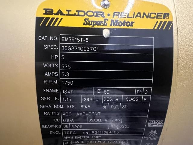 NEW Baldor Reliance Super E Motor – EM3615T-5 – 36G271Q037G1 w/Warranty