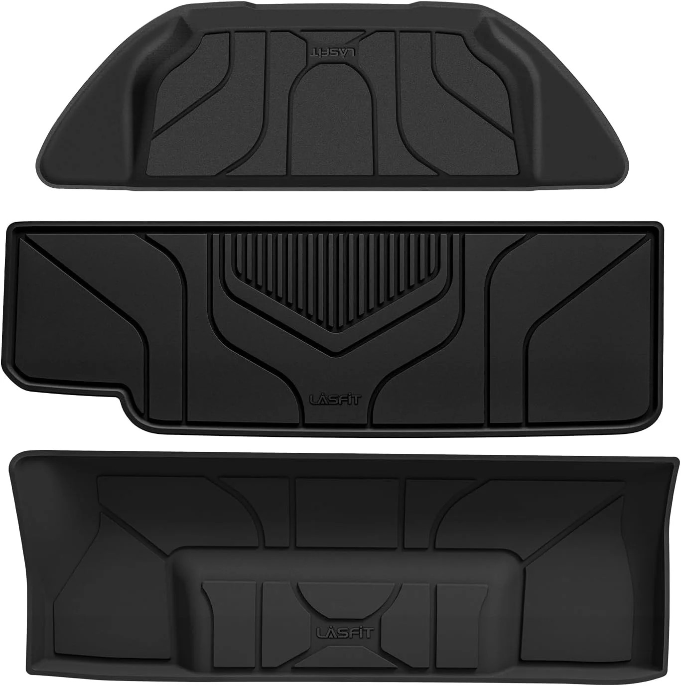 LASFIT Trunk Mats Fit for Tesla Model X & Model X Plaid 6 Seater / 7 Seater 2025
