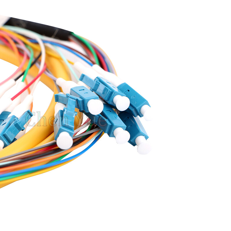 1.5M LC UPC 12 core Fiber Optic Patch Cord pigtail LC Fanout Fiber Optic Pigtail