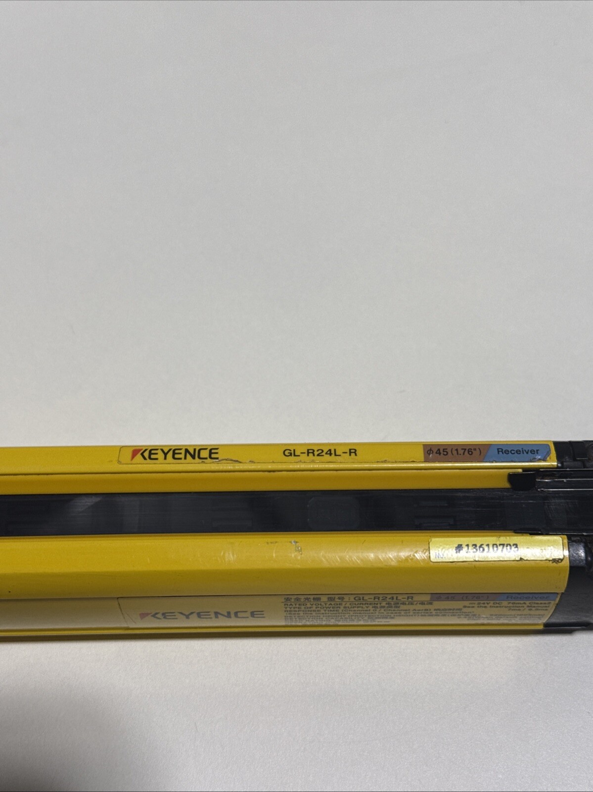 Keyence Safety Light Curtain – GL-R24L-R – GL-R24L-T