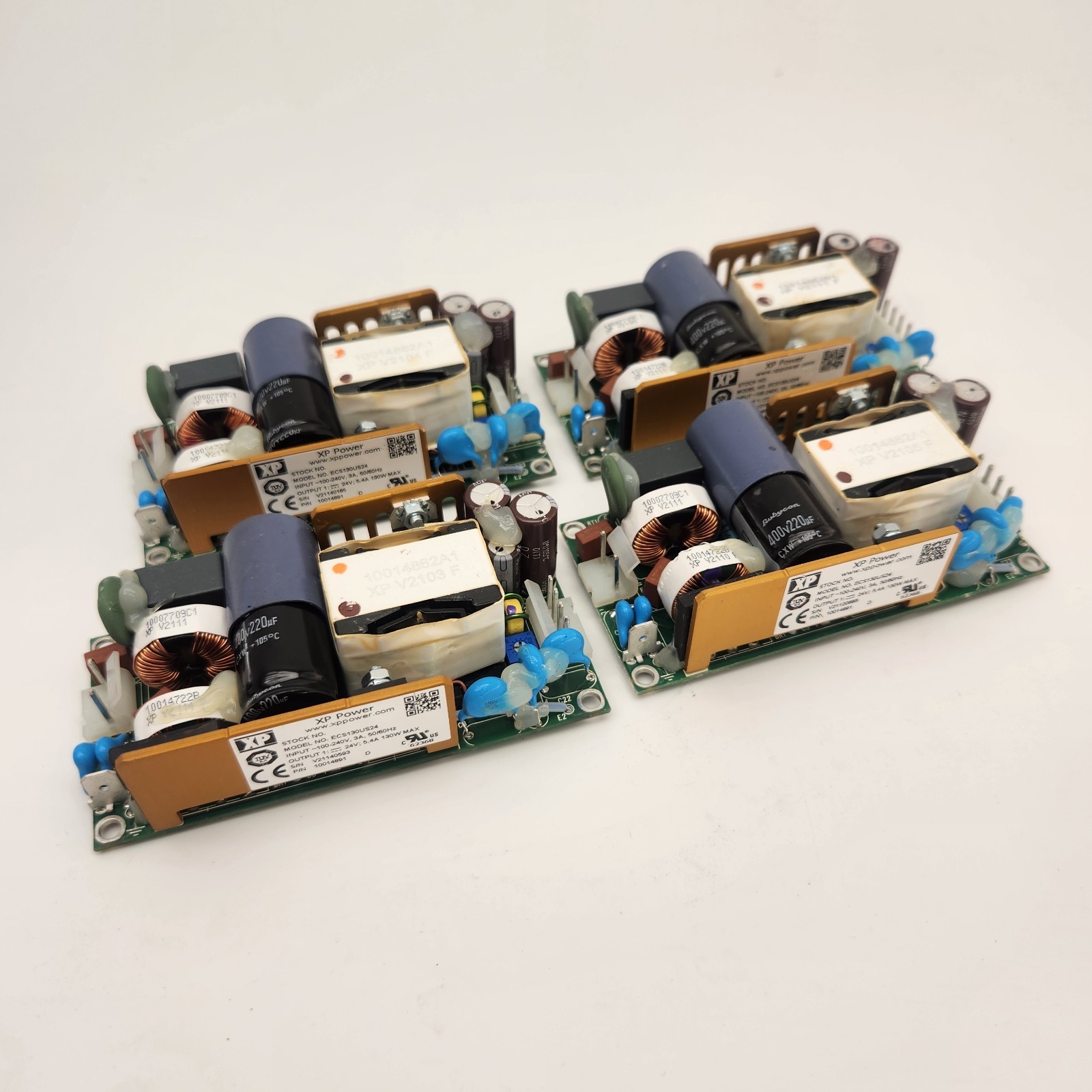 (Lot of 4) XP Power ECS130US24 24V 5.4A AC DC Power Supply | Untested