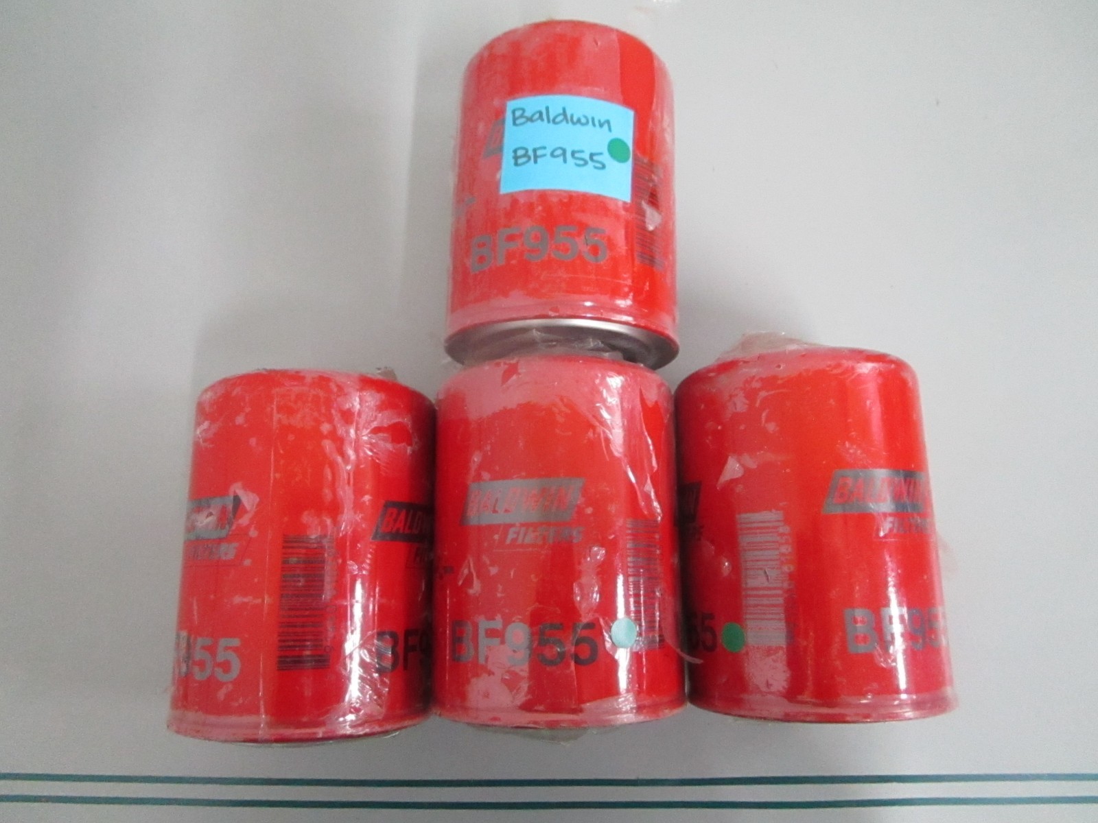 Baldwin BF955 Fuel Storage Tank Spin-On Filter Replacement LOT OF 4 NOS NEW 0820