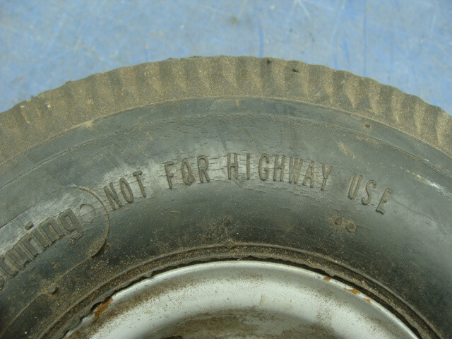 B&P MANUFACTURING 3.50/4 10 4 TIRE AND RIM LOT OF 3