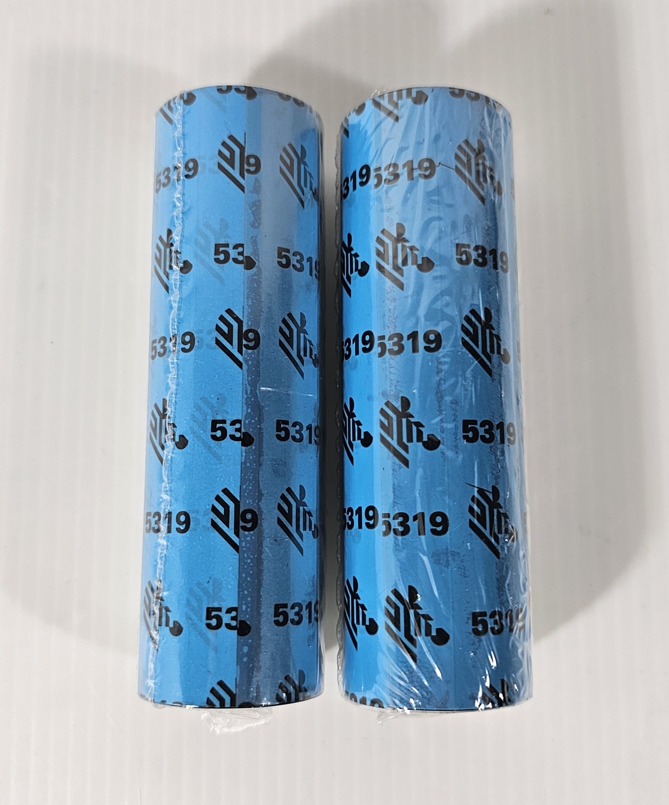 2 Rolls, Genuine Zebra 4.3″ X 2913′ Performance Wax Ribbon Black 05319GS11007