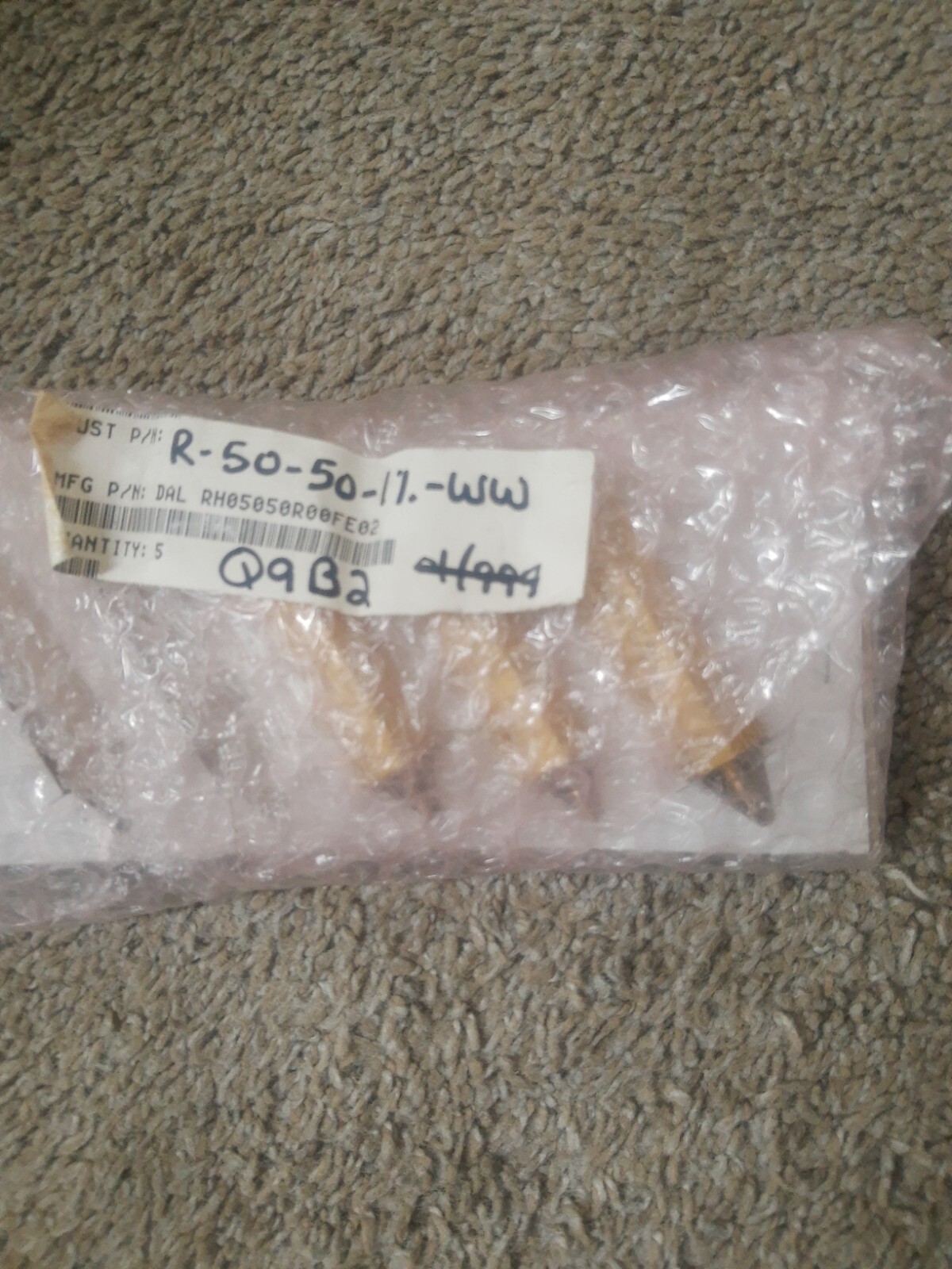 NEW LOT Of 3 Vishay Dale Wirewound Resistor Gold RH 50 Watt # RH05050R00FE02