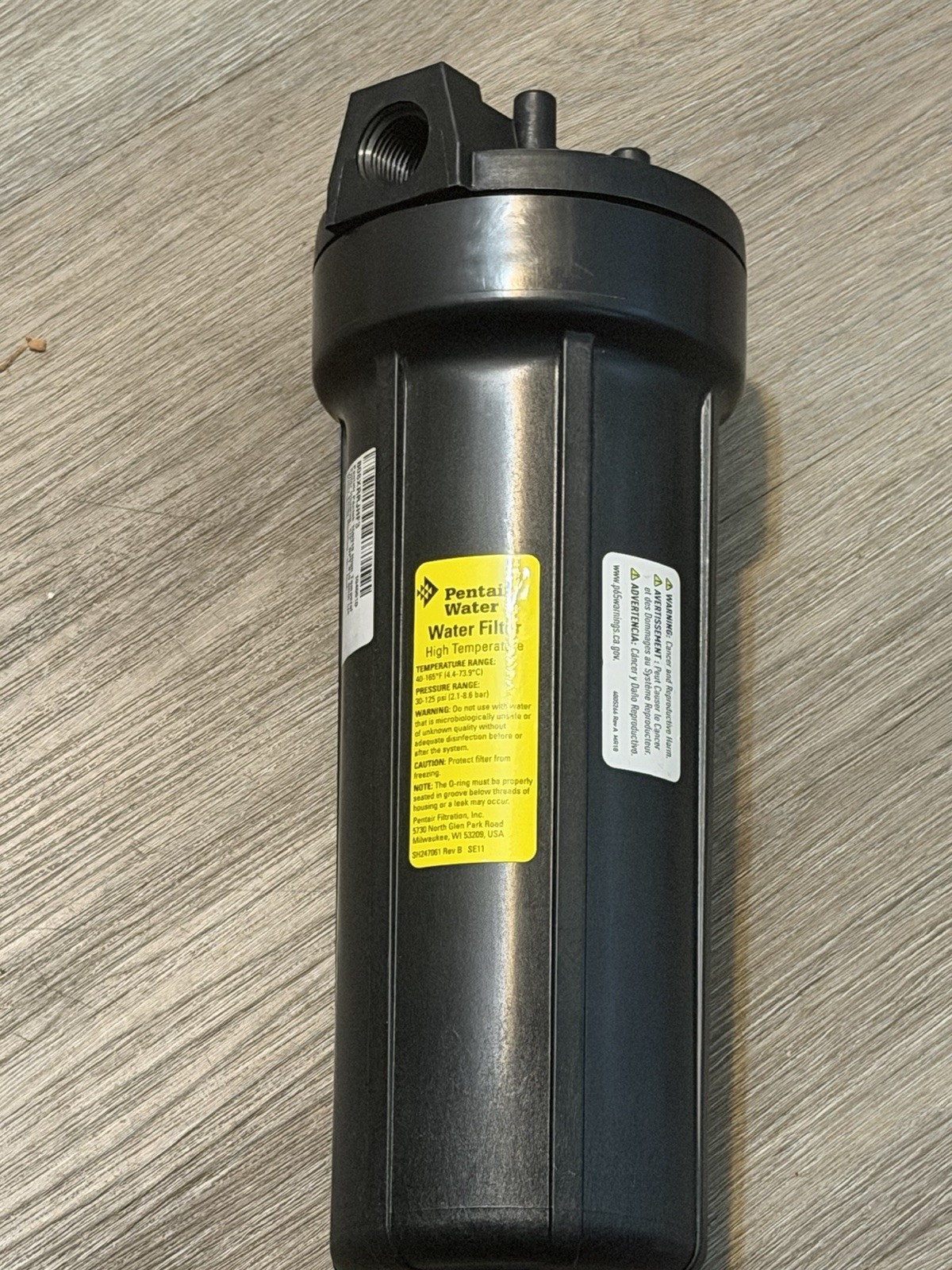 PENTAIR/PENTEK 158319 High Temperature Filter Housing, 1/2” NPT