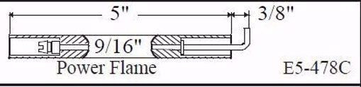 WESTWOOD E5-478C-2PK SET OF POWER FLAME ELECTRODES E5478C2PK