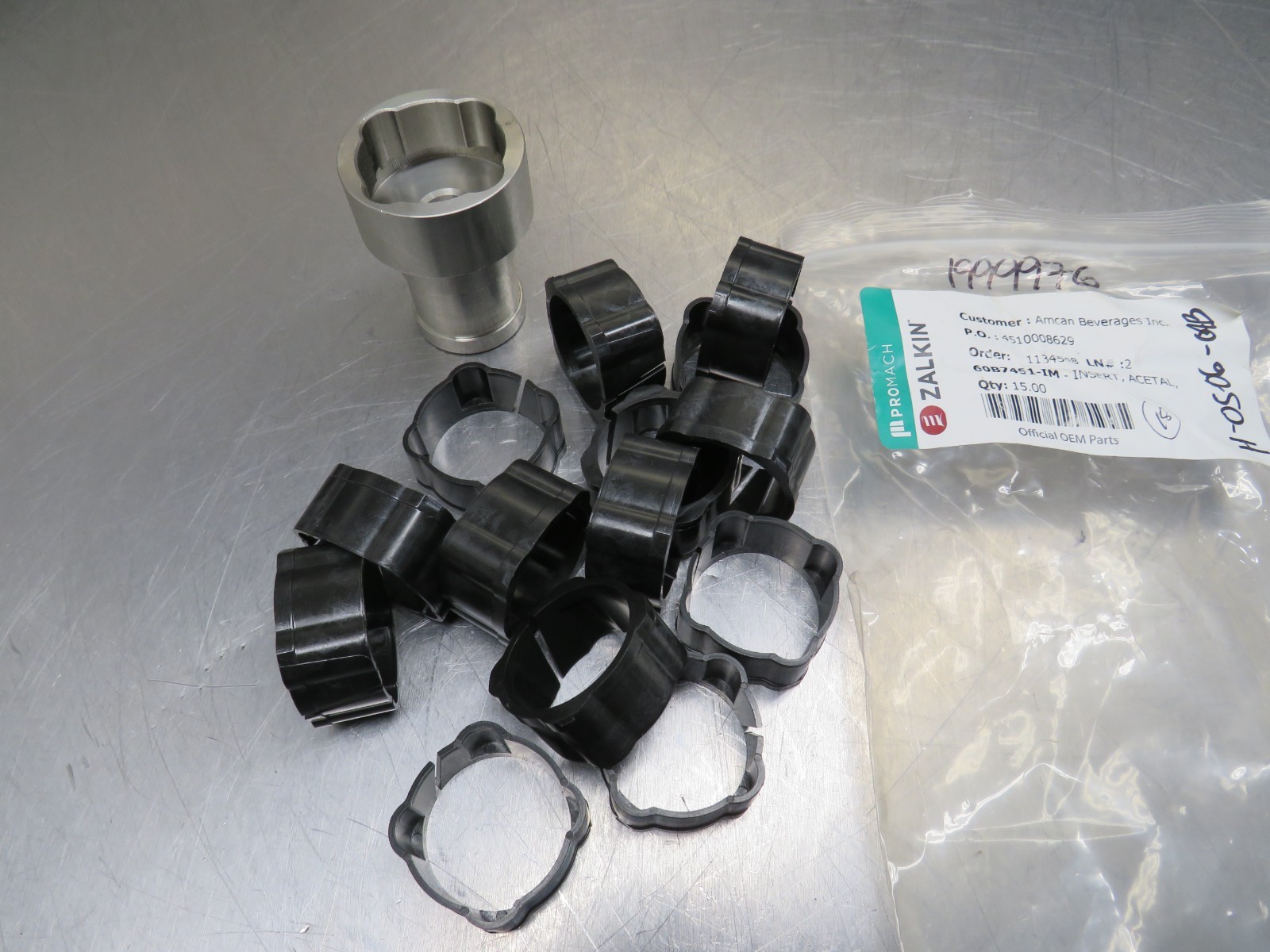 Zalkin 60B7451-IM Insert Lot of 14 W/ Metal Tool