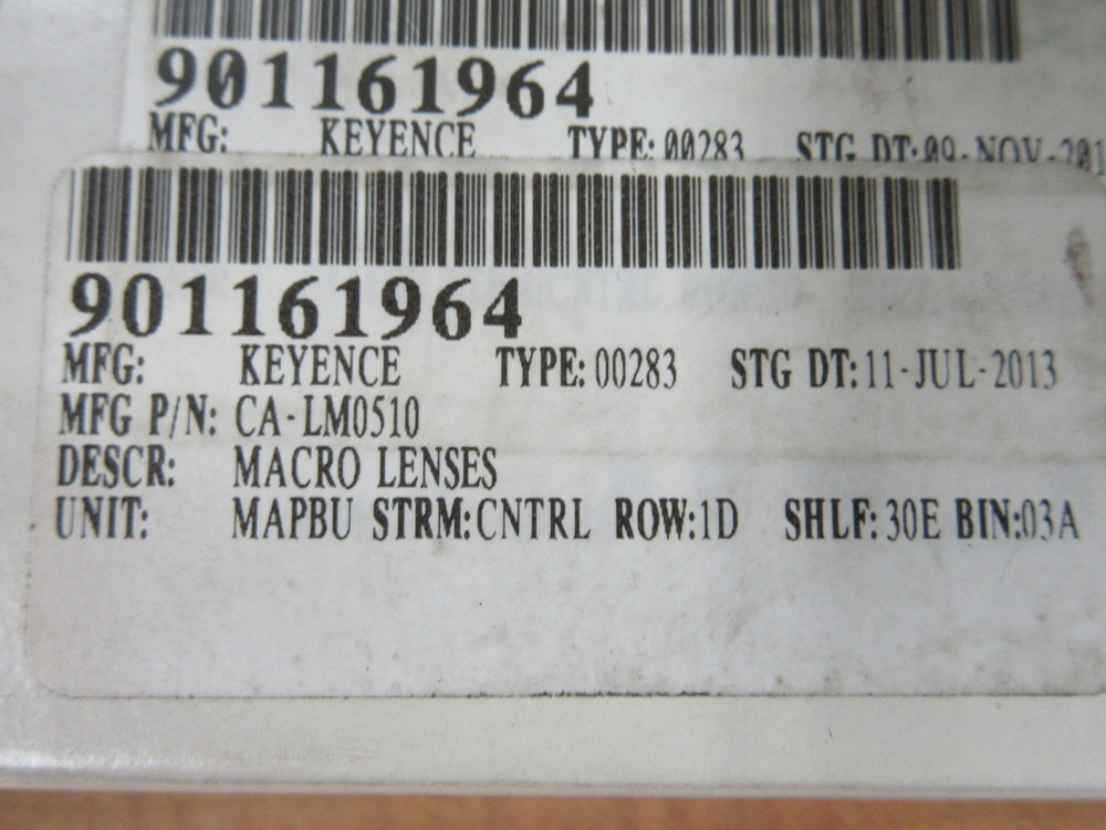 Keyence CA-LM0510 Marco Lens CALM0510