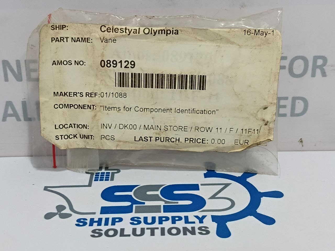 Cleco Rotor Vane 01/1088 For Gangway Air Motor (Lot of 5 Pcs)