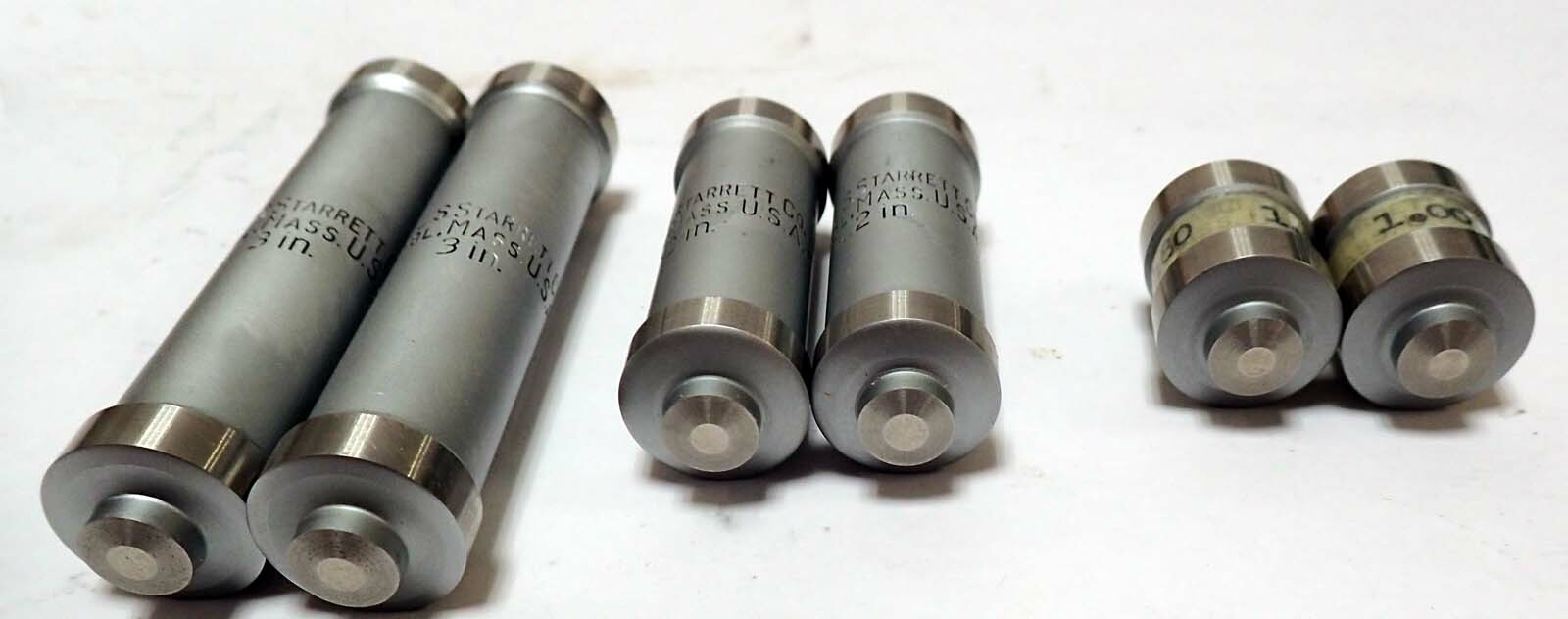 STARRETT 244 11 PIECE PRECISION END MEASURING ROD SET w/MICROMETER & WOODEN CASE