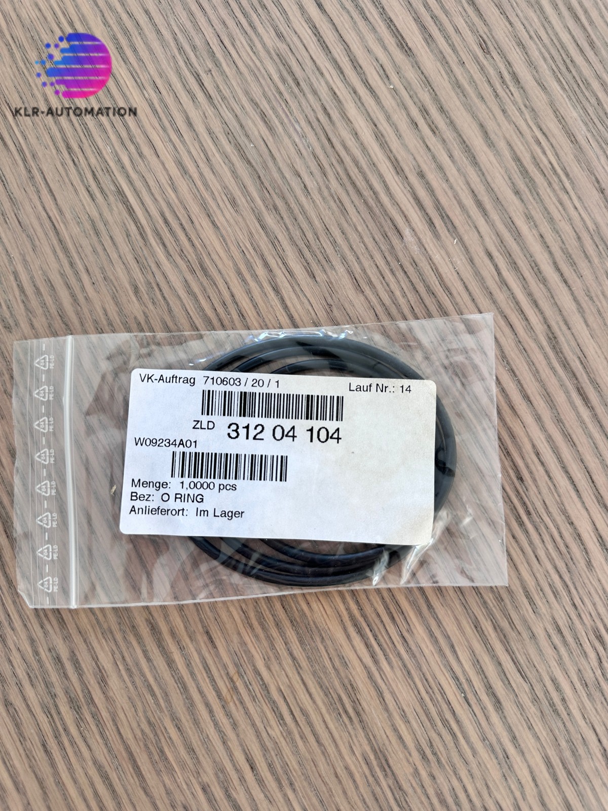 DMG MORI ZLD 312 04 104 O-Ring Replacement Gasket
