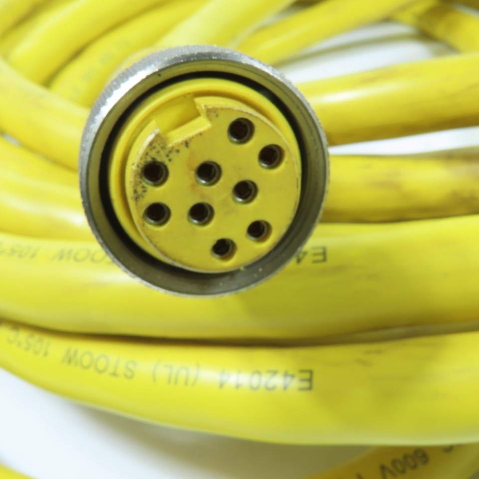 Woodhead 309000A01F3001 9-Pin Multi-Conductor Cable Assembly 16 AWG 7A 600V 26′