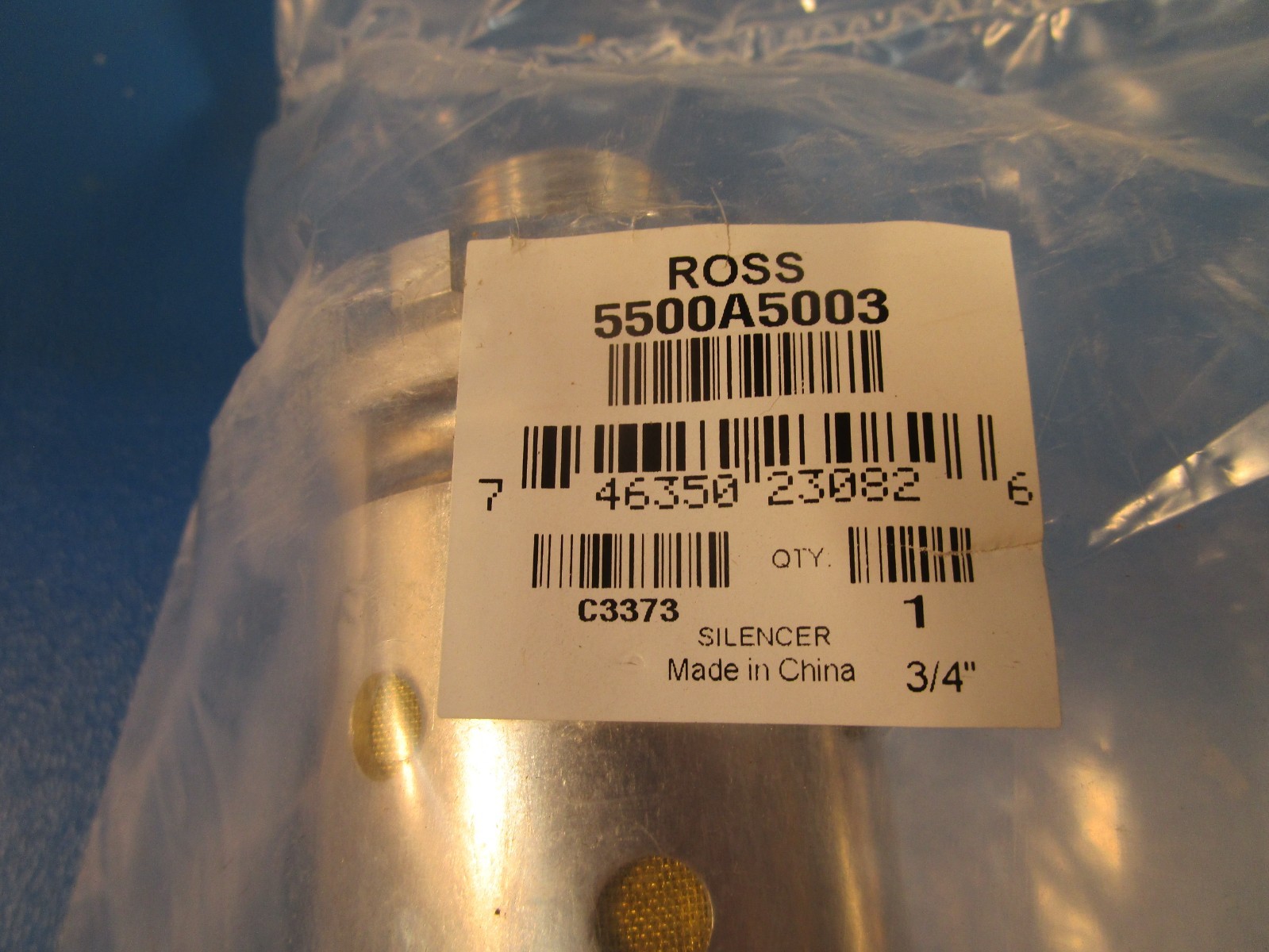 ROSS 5500A5003 MUFFL-AIR 3/4″ NPT male Pneumatic Exhaust Silencer Muffler
