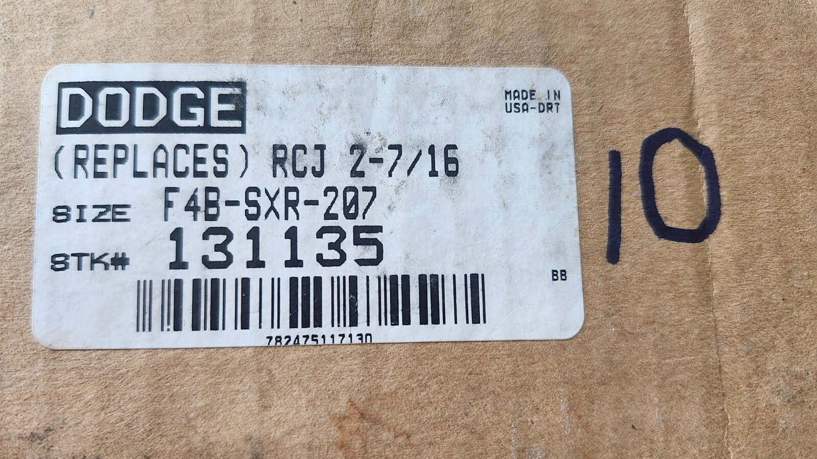 DODGE F4B-SXR-207 New Open Box