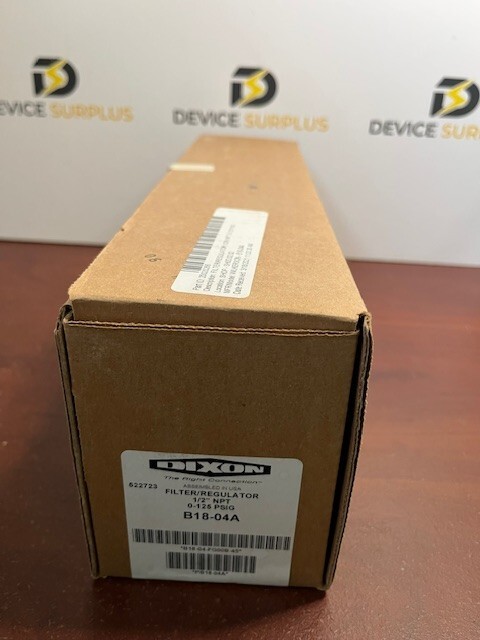 Wilkerson DIXON B18-04A, Filter/Regulator, 1/2″ NPT, 0-125 PSIG New