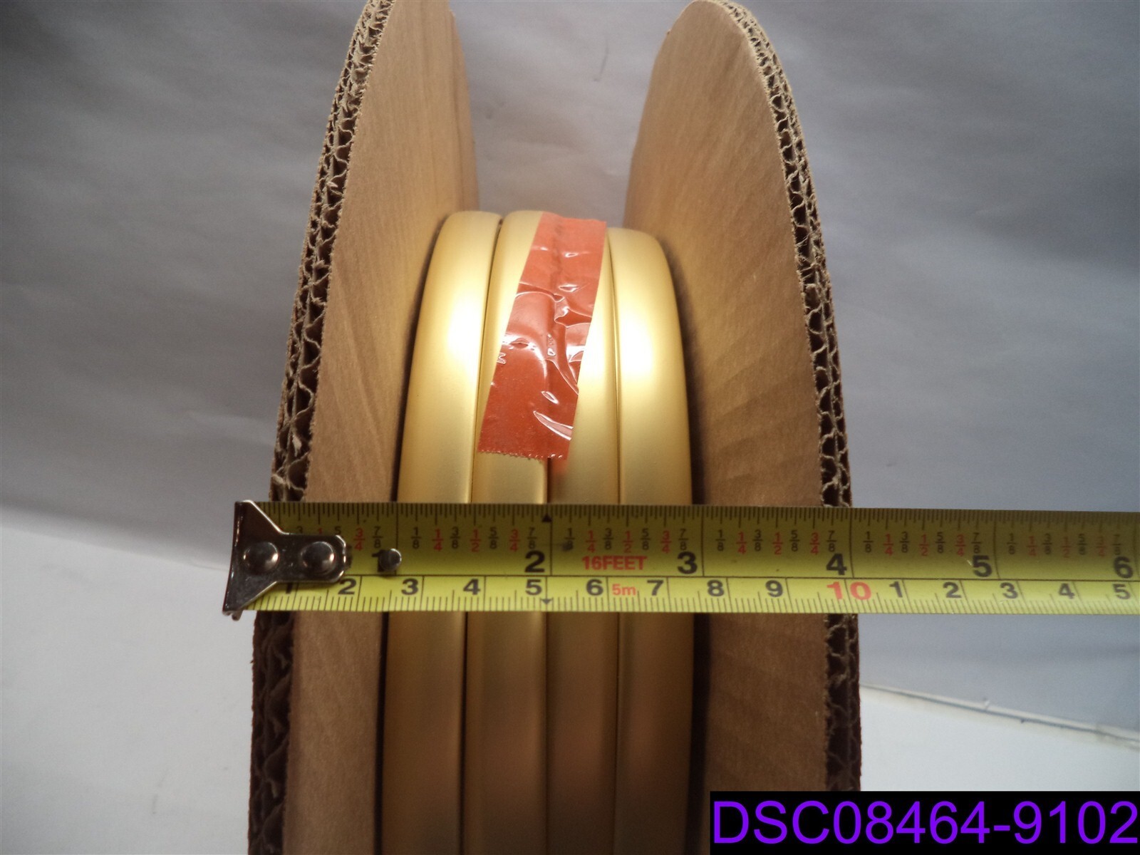 Qty = 3 Reels: .750 Custom Matte Gold Polish 150′ Reel Edgebanding P/N 37-024MGP