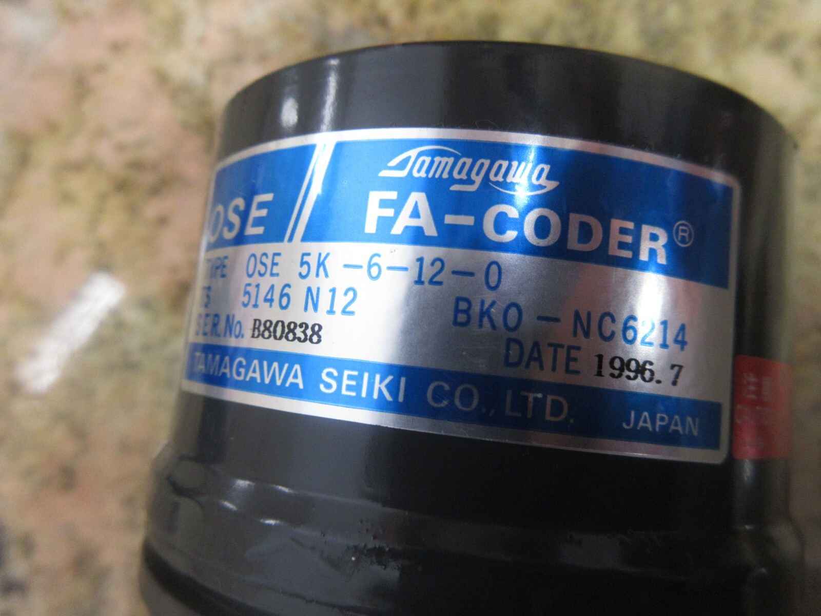 MITSUBISHI AC SERVO MOTOR HA-23C-S FA CODER OSE 5K-6-12-0 TS 5146 N12 BKO-NC6214