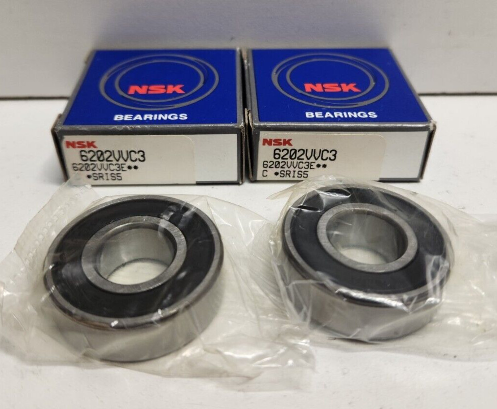 NEW OLD STOCK! NSK 15MM X 35MM BALL BEARING 6202VVC3