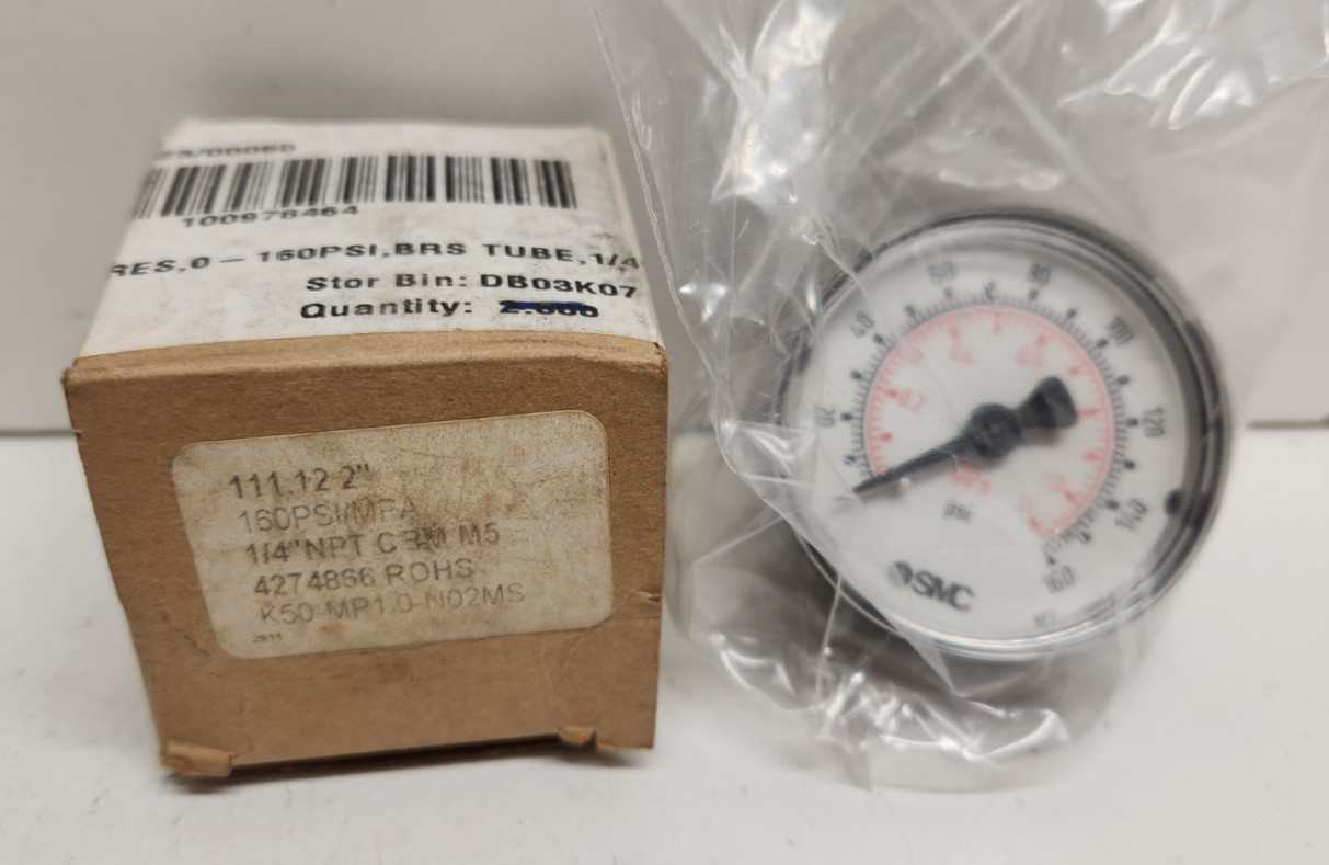 NEW IN BOX! WIKI 0-160 PSI 1/4″ PRESSURE GAUGE 11.12.2″ 4274866