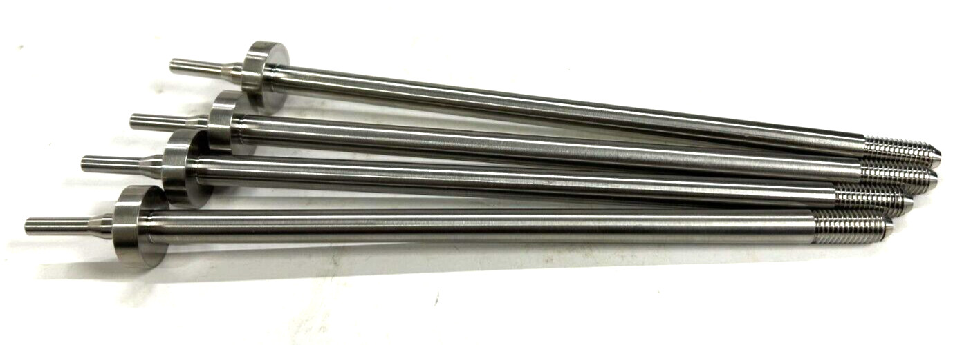 WATERJET HIGH PRESSURE TUBE NIPPLE (LOT OF 4) 1/4″-28 UNF LH 4-5/8 NIPPLE LENGTH