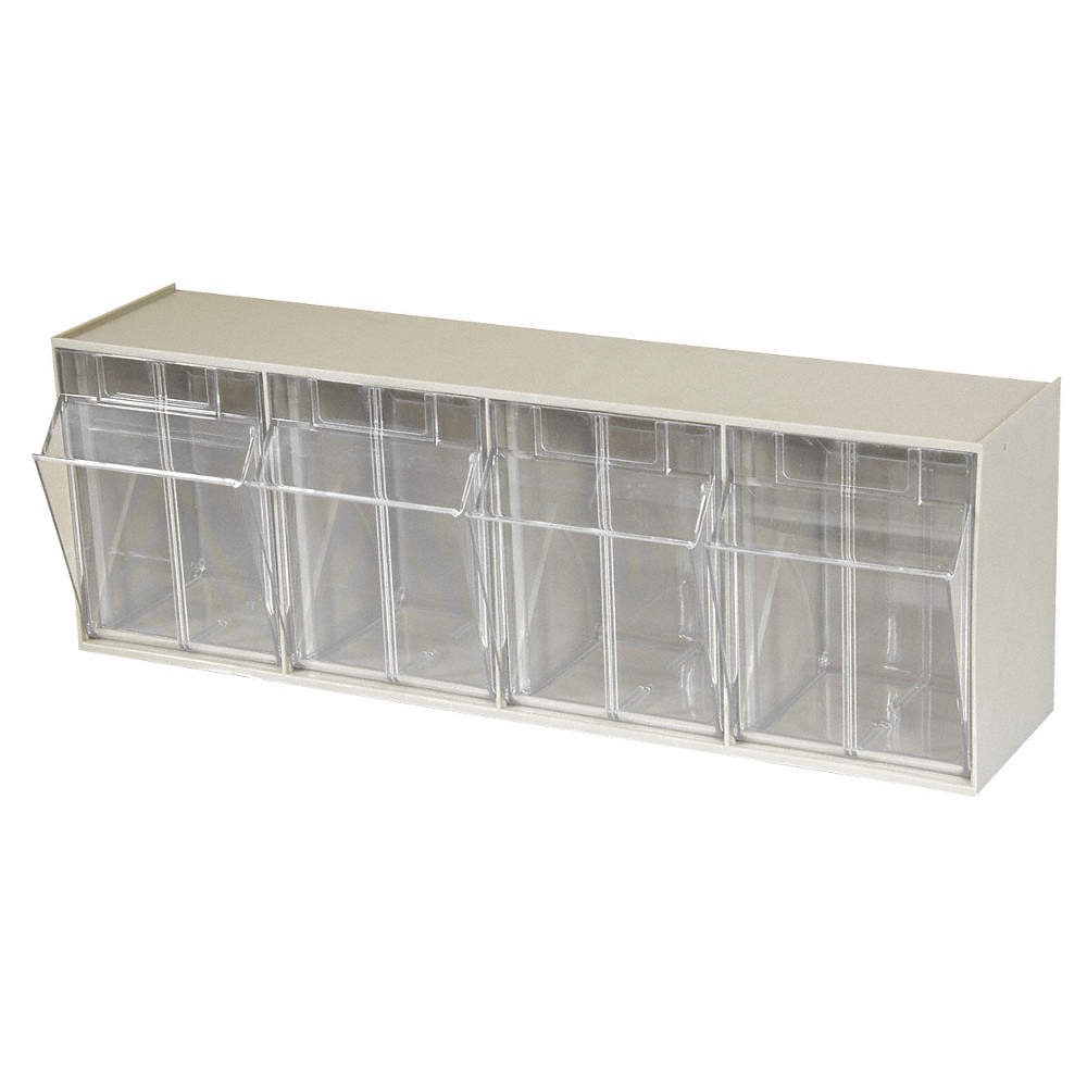 AKRO-MILS 06704 Tip-Out Bin,Beige,Unfinished,8 3/16 in 39T749