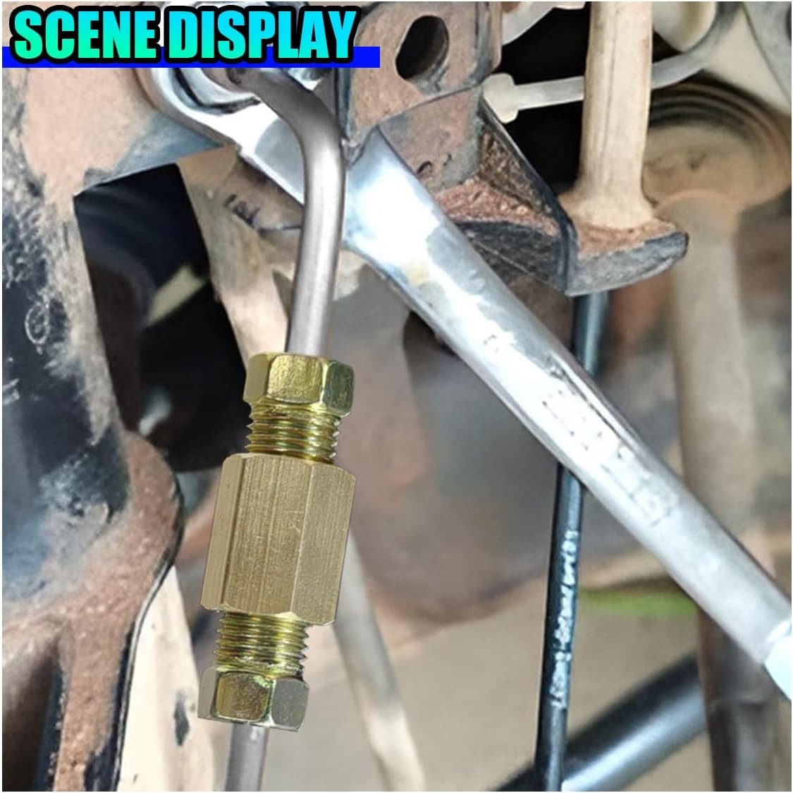 3PCS 3/16″ Brake Line Kit with Fittings, Flexible 6″ Long Stainless Steel Brake