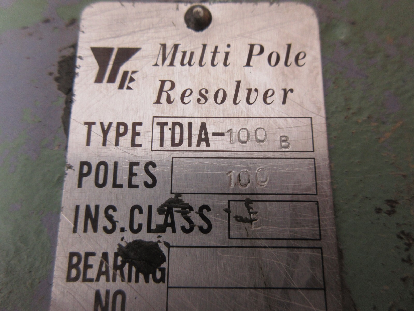 YASKAWA MULTIPOLE RESOLVER TDIA-100 B 100 POLES TDIA-100B ENCODER