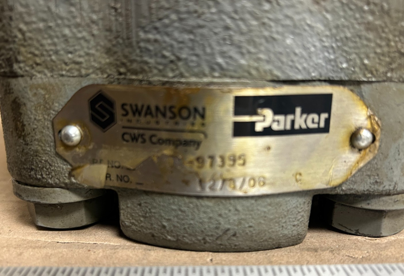 Parker Hydraulic Motor 41 GPM 3,000 PSI 2,400 RPM M30A894BEEF12-30 Swanson