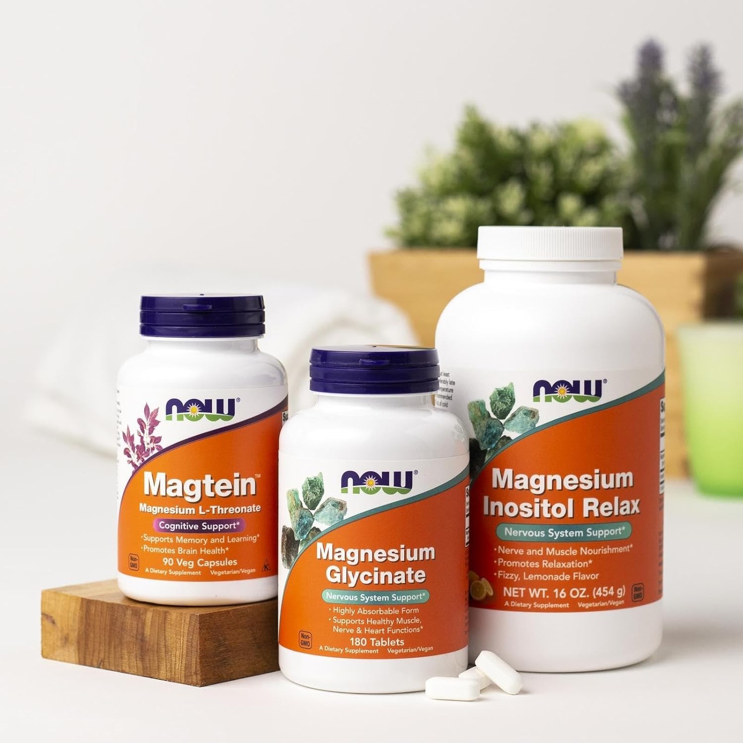 Magnesium Glycinate, 180 Tablets (100 mg per Tablet)