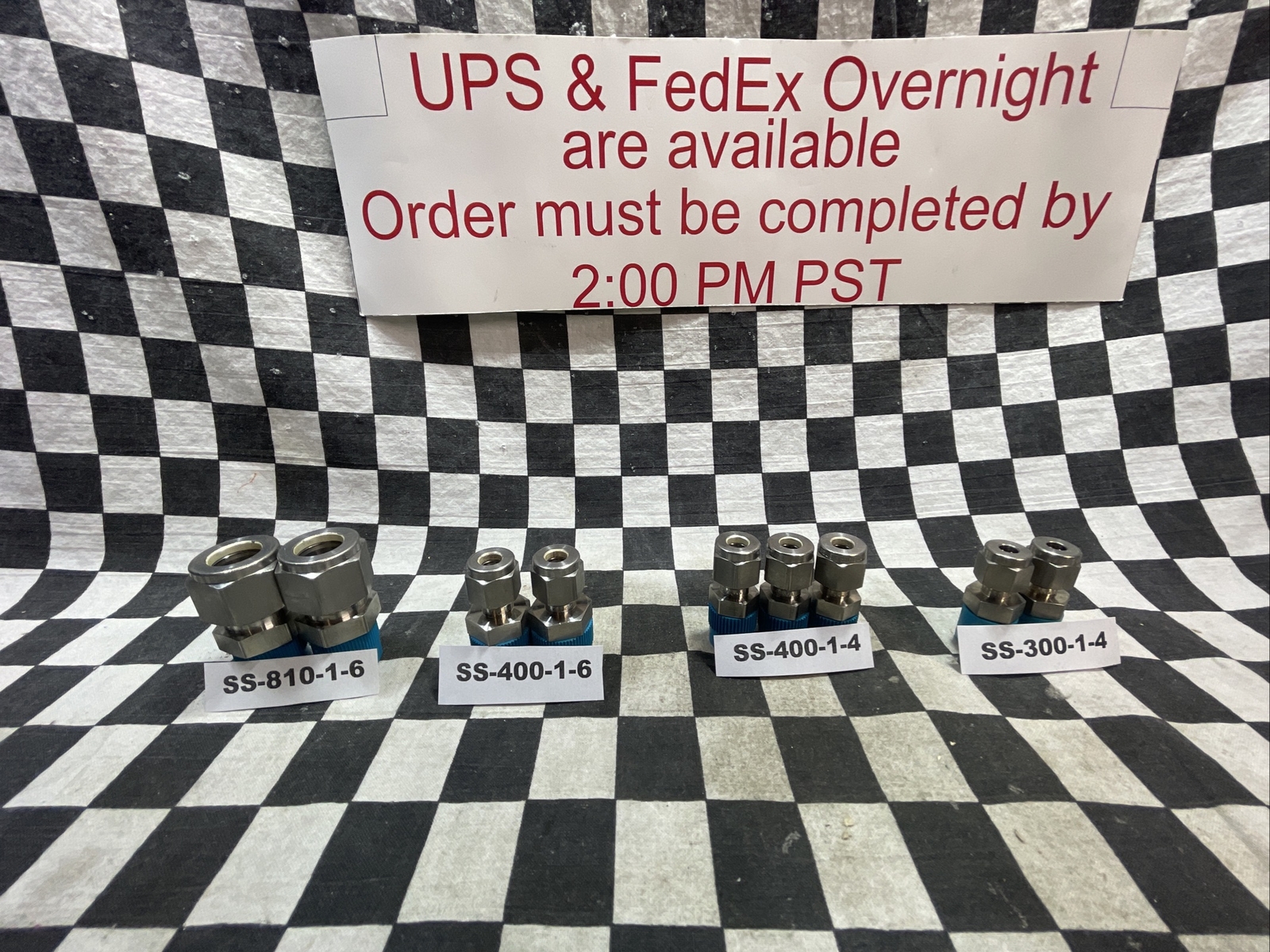 SWAGELOK SS-810-1-6 SS-400-1-6 SS-400-1-4 SS-300-1-4, MALE CONN, LOT OF 9#121W15