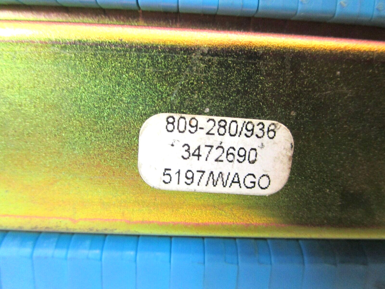 WAGO 249 WAGO 280 Blue x 24 Pcs WAGO 280 Gray x 5 Pcs w/ Rail 947-7-1 47075LR