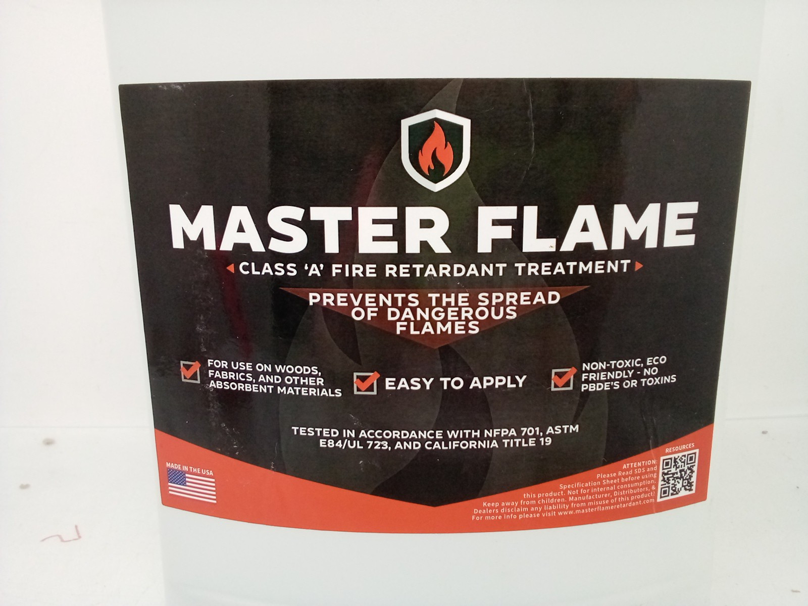 Master Flame Class A Fire Retardant 1 Gallon