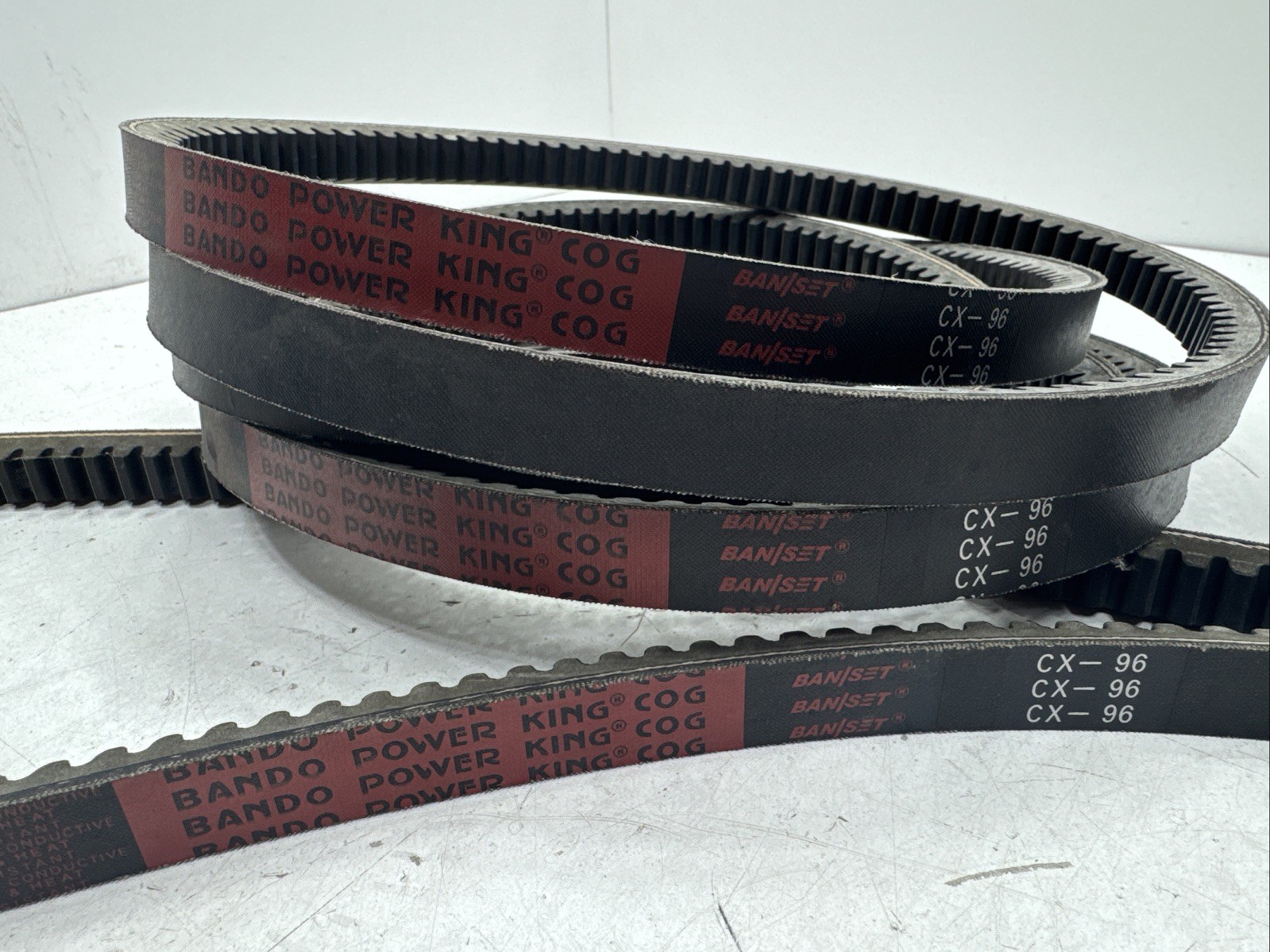 (Qty.3) Bando Power King CX-96 , CX96 , CX 96 , Cogged V-belt