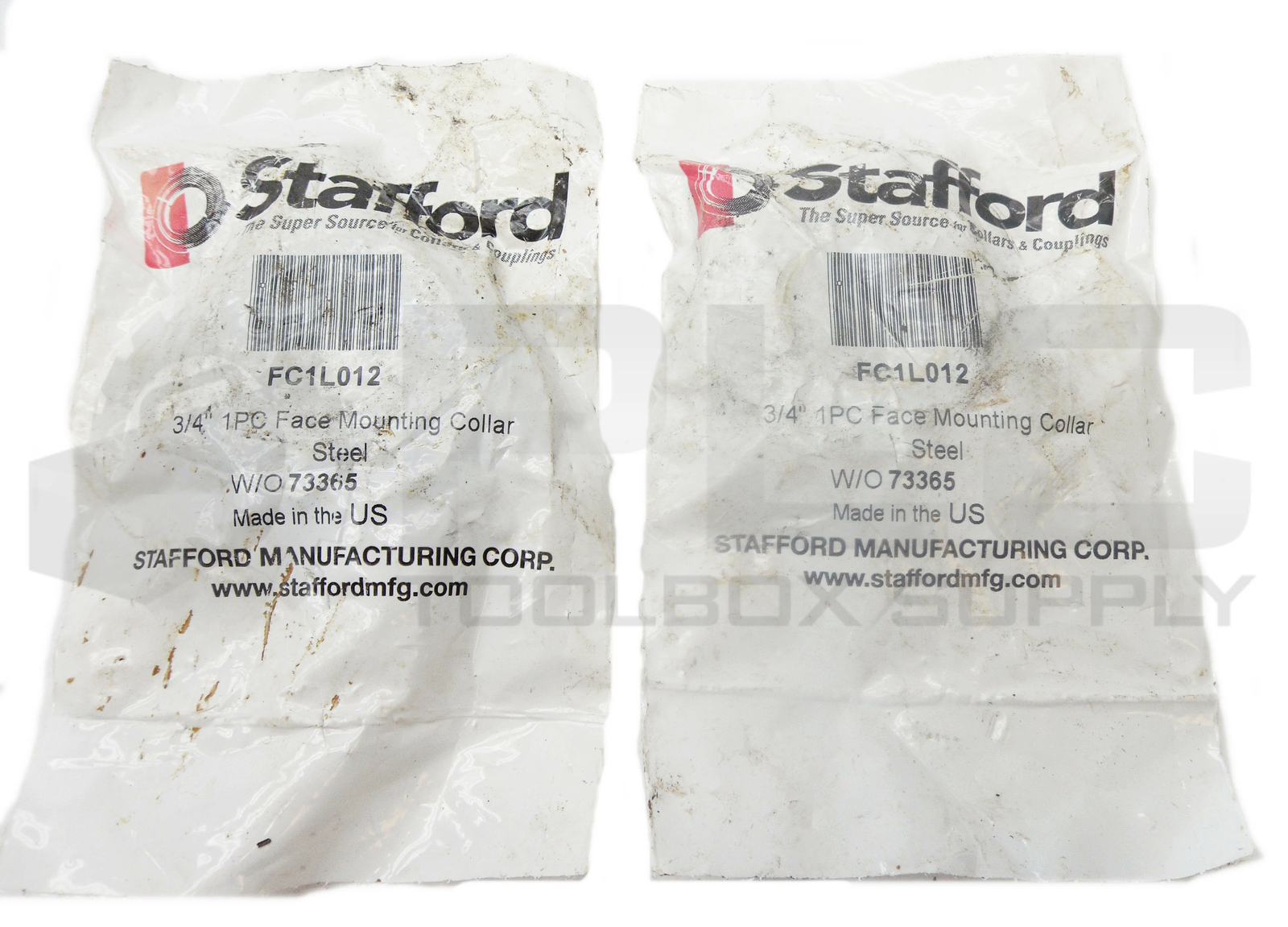 LOT OF 2 NEW SEALED STAFFORD FC1L012 3/4″ FACE MOUNTING COLLAR