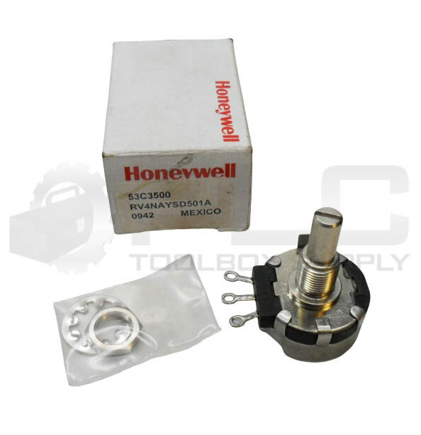 NEW HONEYWELL RV4NAYSD501A POTENTIOMETER 500 OHMS 53C3500 *READ*