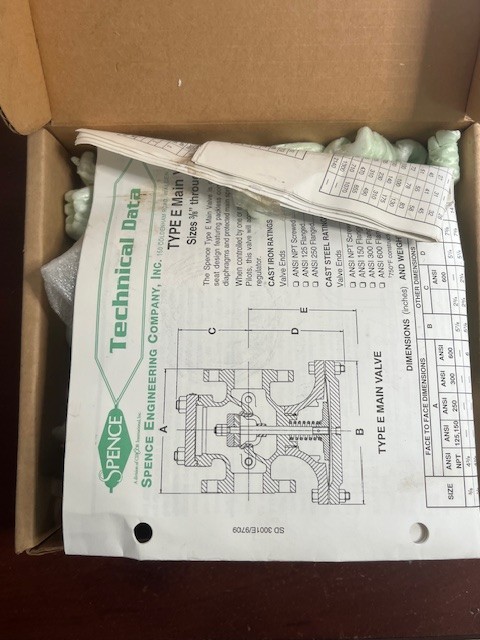 Spence SD 3001E Steam Regulator Repair Kit SD3001E New