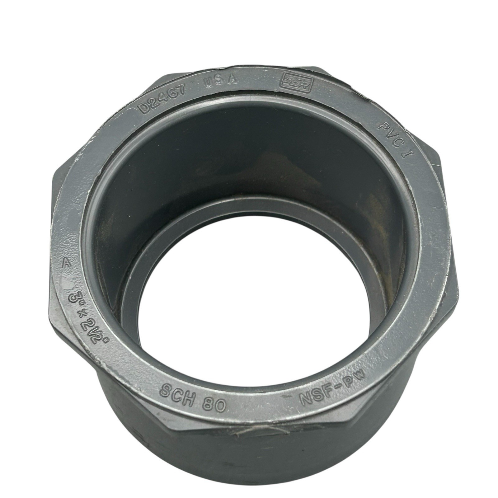 +GF+ SCH80 3 X 2-1/2 PVC Reducing Coupling Made in USA NEW Ships Quickly